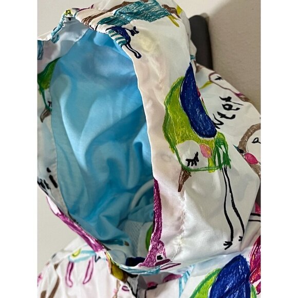 Haxin Cat Raincoat Jacket 2Y White Hoodie Preppy Modern Retro - Picture 10 of 16